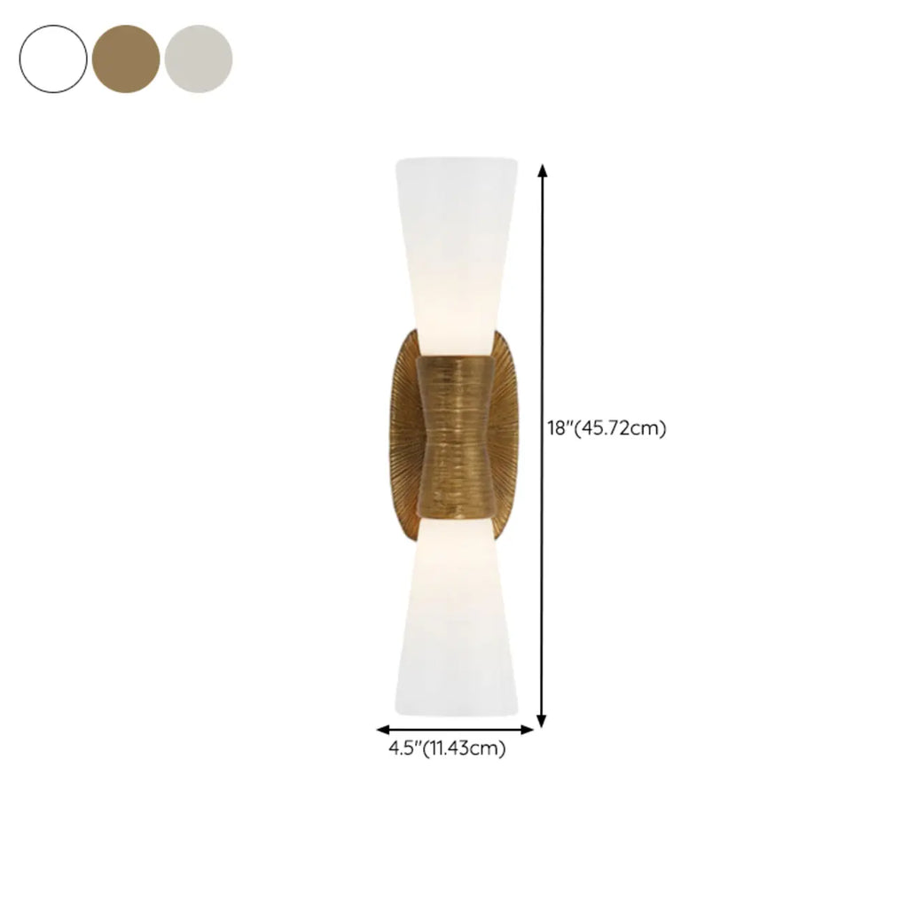 Elegant Glass Wall-Mounted Vanity Light for Bathroom Art Deco