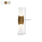 Elegant Glass Wall-Mounted Vanity Light for Bathroom Art Deco