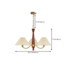 Modern Adjustable Pleated Fabric Chandelier for Living Room