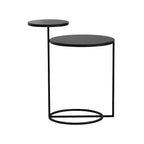 Minimalist Metal Round Bedside Table 2-Tier
