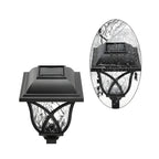 Artistic LED Solar Outdoor Bollard Light for Garden Pathway