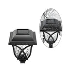 Artistic LED Solar Outdoor Bollard Light for Garden Pathway