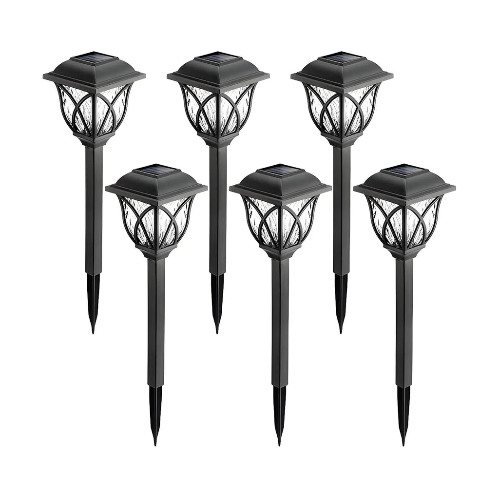 Artistic LED Solar Outdoor Bollard Light for Garden Pathway