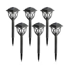 Artistic LED Solar Outdoor Bollard Light for Garden Pathway