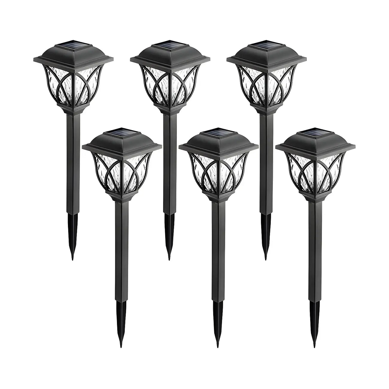 Artistic LED Solar Outdoor Bollard Light for Garden Pathway