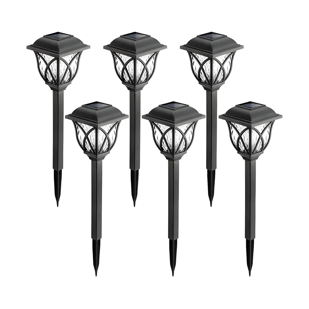 Artistic LED Solar Outdoor Bollard Light for Garden Pathway