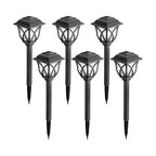 Artistic LED Solar Outdoor Bollard Light for Garden Pathway
