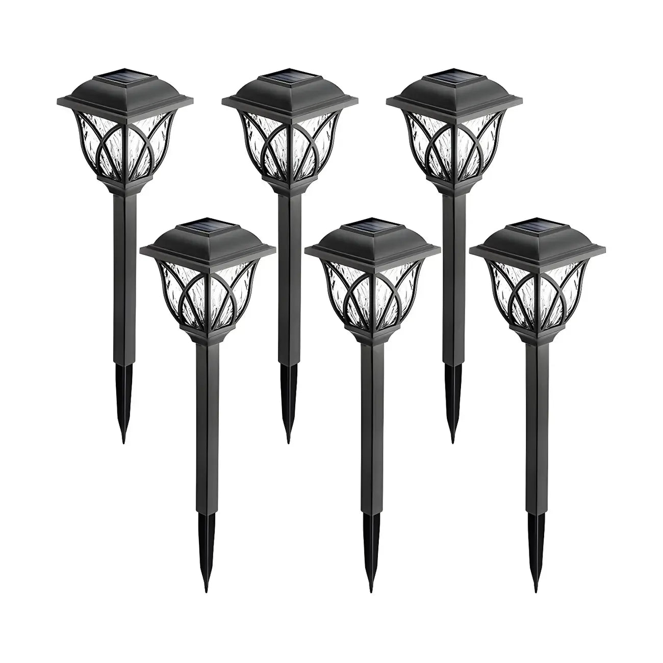 Artistic LED Solar Outdoor Bollard Light for Garden Pathway