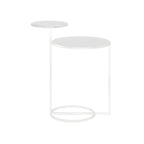 Minimalist Metal Round Bedside Table 2-Tier