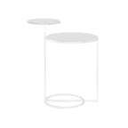 Minimalist Metal Round Bedside Table 2-Tier