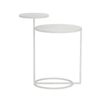 Minimalist Metal Round Bedside Table 2-Tier
