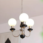 Adjustable Modern Green Globe Chandelier
