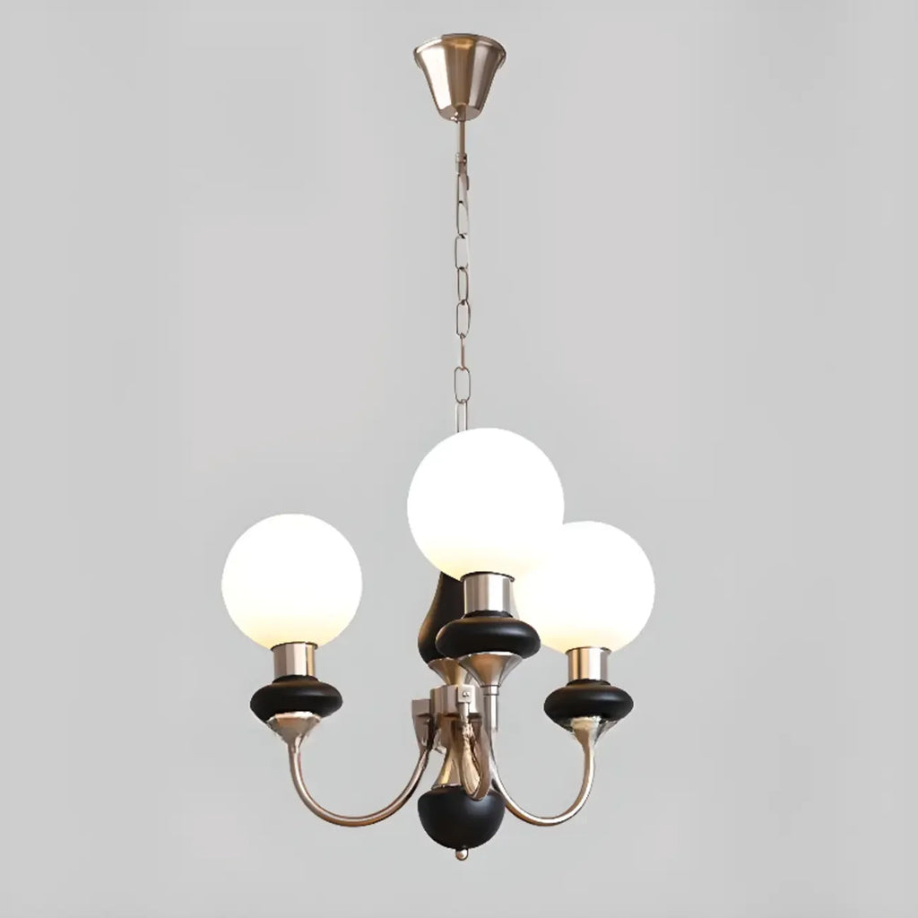 Adjustable Modern Green Globe Chandelier