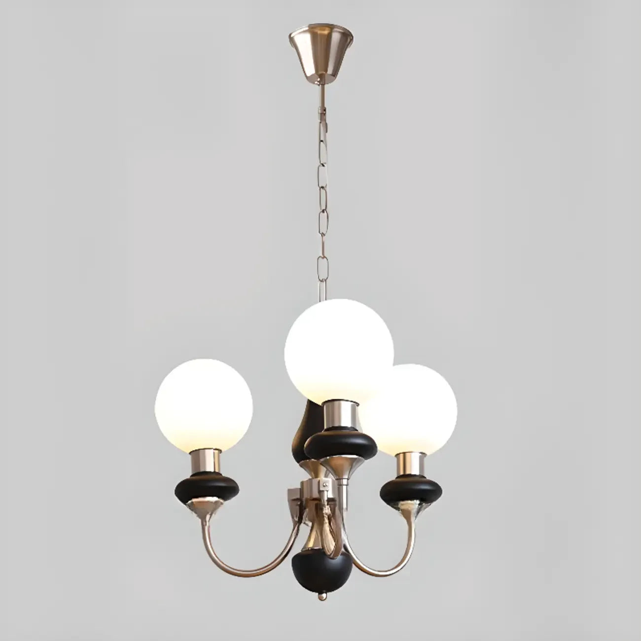 Adjustable Modern Green Globe Chandelier