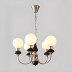 Adjustable Modern Green Globe Chandelier