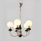 Adjustable Modern Green Globe Chandelier