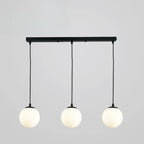 3 Lights Modern Glass Globe Island Pendant Light
