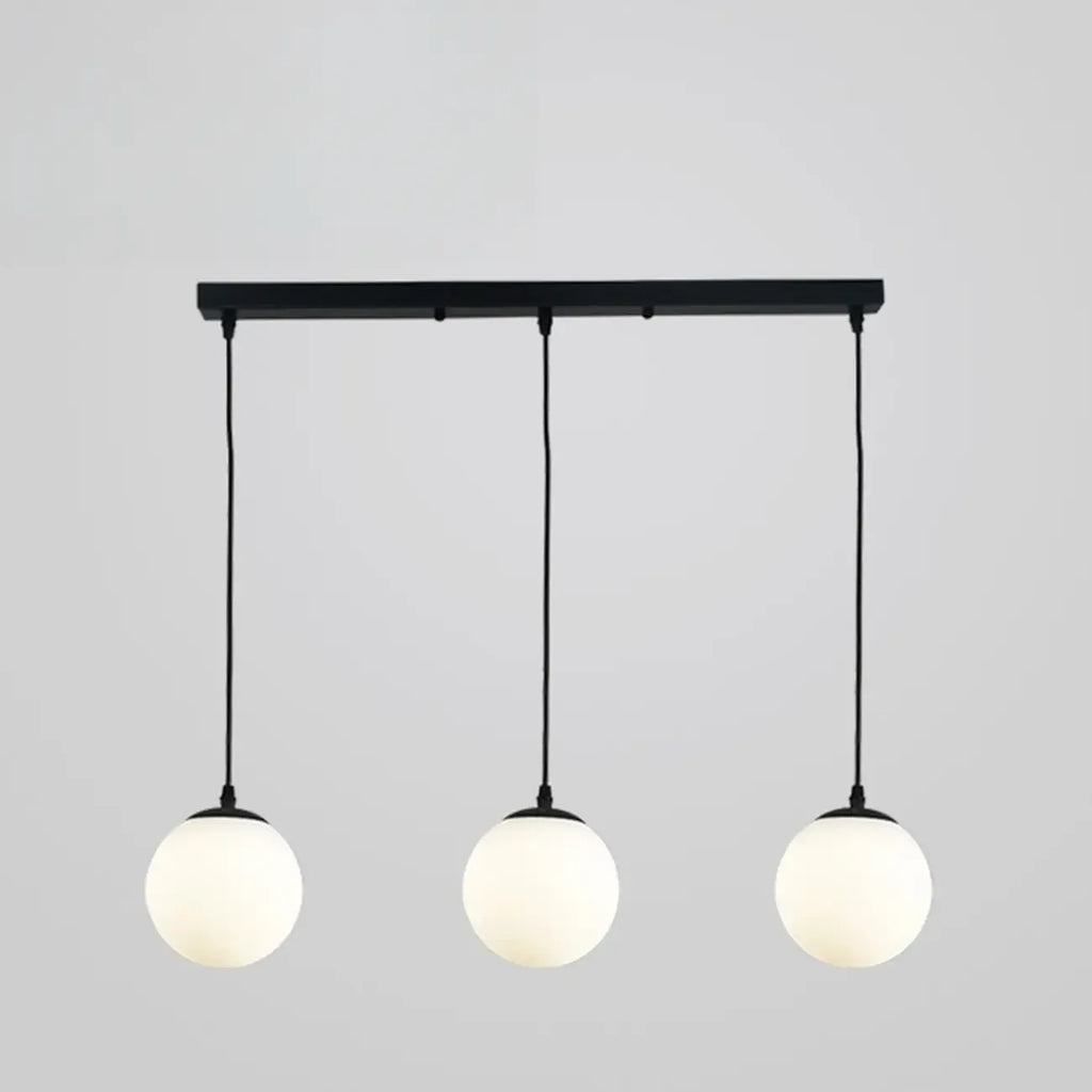 3 Lights Modern Glass Globe Island Pendant Light