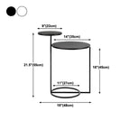 Minimalist Metal Round Bedside Table 2-Tier