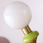 Adjustable Modern Green Globe Chandelier