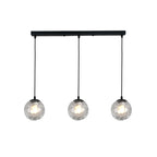 3 Lights Modern Glass Globe Island Pendant Light