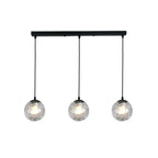 3 Lights Modern Glass Globe Island Pendant Light