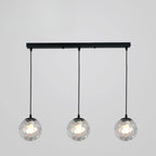 3 Lights Modern Glass Globe Island Pendant Light