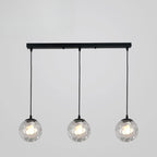 3 Lights Modern Glass Globe Island Pendant Light