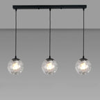 3 Lights Modern Glass Globe Island Pendant Light