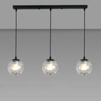 3 Lights Modern Glass Globe Island Pendant Light