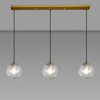 3 Lights Modern Glass Globe Island Pendant Light