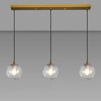 3 Lights Modern Glass Globe Island Pendant Light