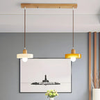 Elegant Cream Glass Round LED Pendant Lamp for Bedside