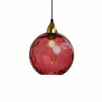 Artistic Stained Glass Globe Pendant Light for Dining Room