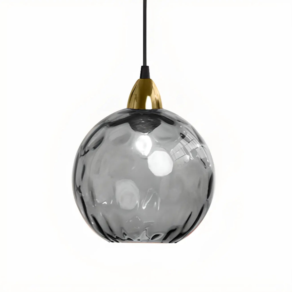 Artistic Stained Glass Globe Pendant Light for Dining Room