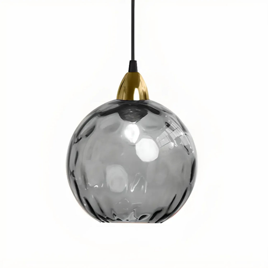 Artistic Stained Glass Globe Pendant Light for Dining Room