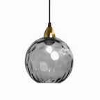 Artistic Stained Glass Globe Pendant Light for Dining Room