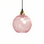 Artistic Stained Glass Globe Pendant Light for Dining Room