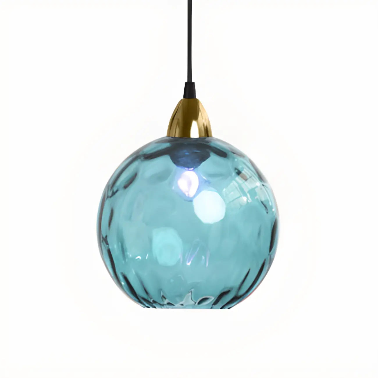 Artistic Stained Glass Globe Pendant Light for Dining Room