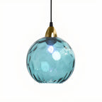 Artistic Stained Glass Globe Pendant Light for Dining Room