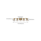 Classic Brass Vanity Lights with Transparent Ball Shade