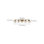 Classic Brass Vanity Lights with Transparent Ball Shade