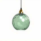 Artistic Stained Glass Globe Pendant Light for Dining Room