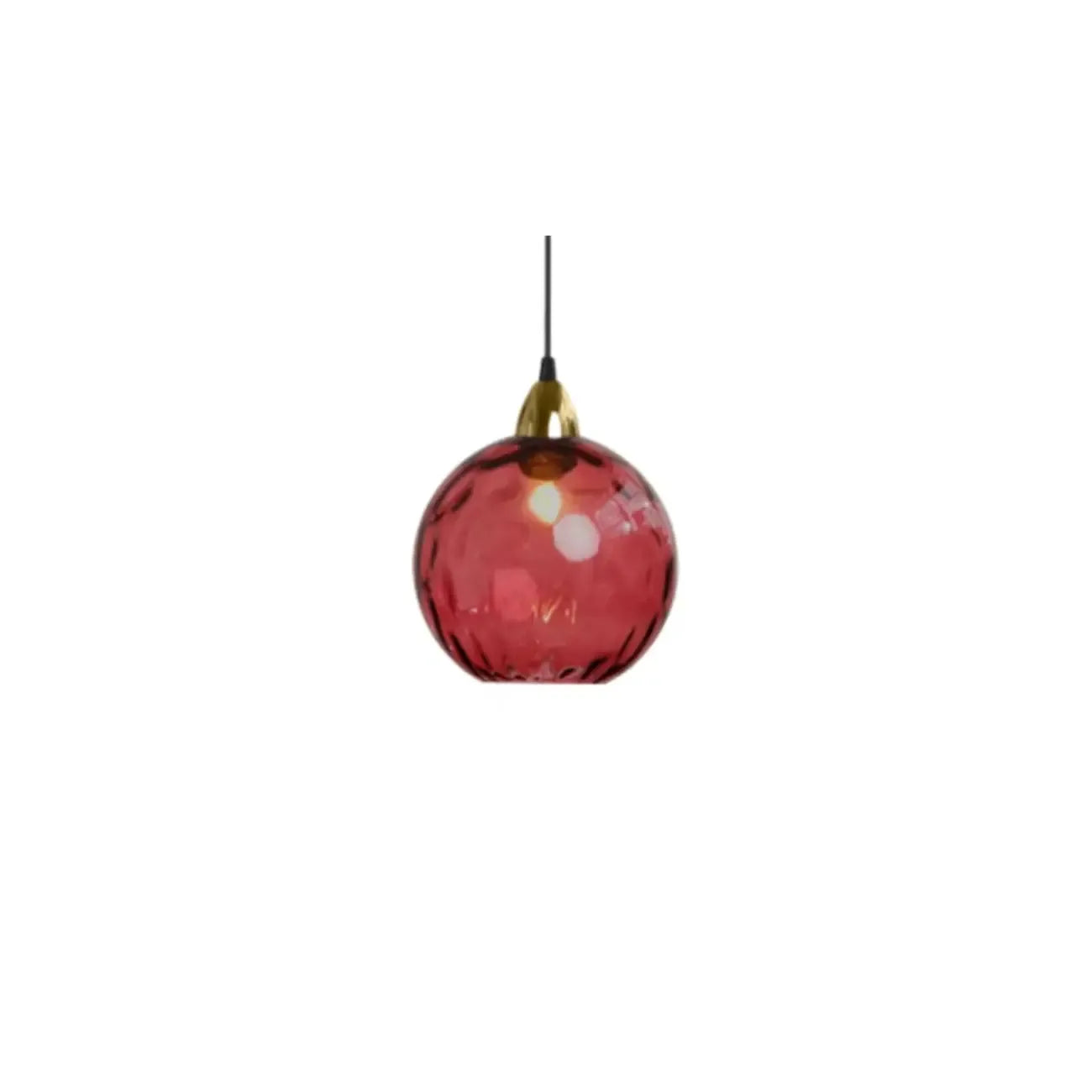 Artistic Stained Glass Globe Pendant Light for Dining Room