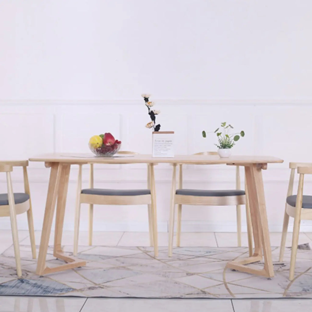 Brown Upholstered Dining Chair with Armrests