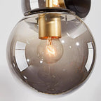 6 Light Glass Globe Island Pendant Light with Adjustable Length