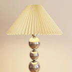 Decorative Modern Stacked Ball Floor Lamp with Fabric Shade