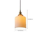 Elegant Classic Ceramic Pleated Cone Pendant Lamp for Living Room