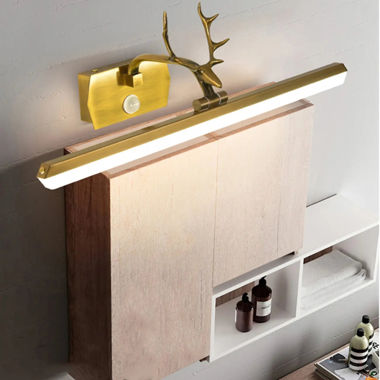 Black LED Wall-Mounted Vanity Lights with Sleek Design