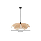 Designer Handmade Floral Led Pendant Lamp with Rattan Petals
